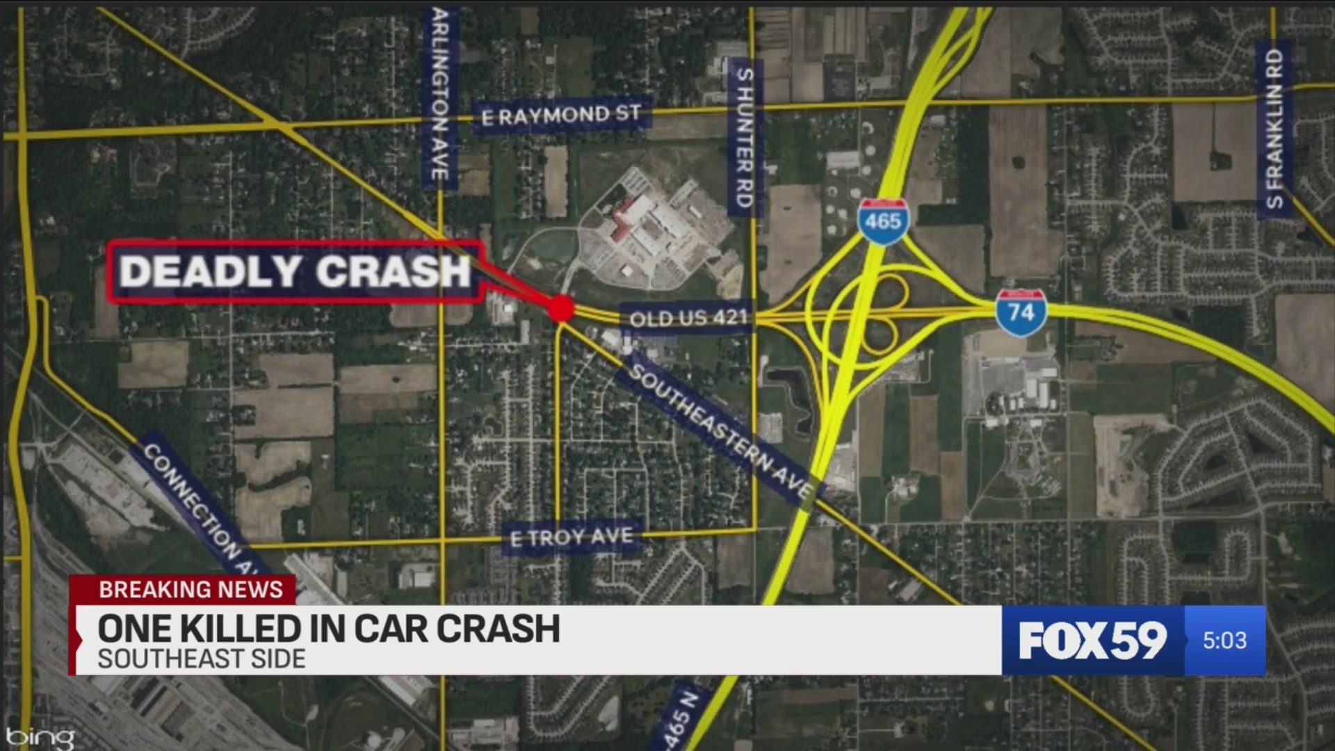1 dead after crash on Indy’s southeast side – Fox 59