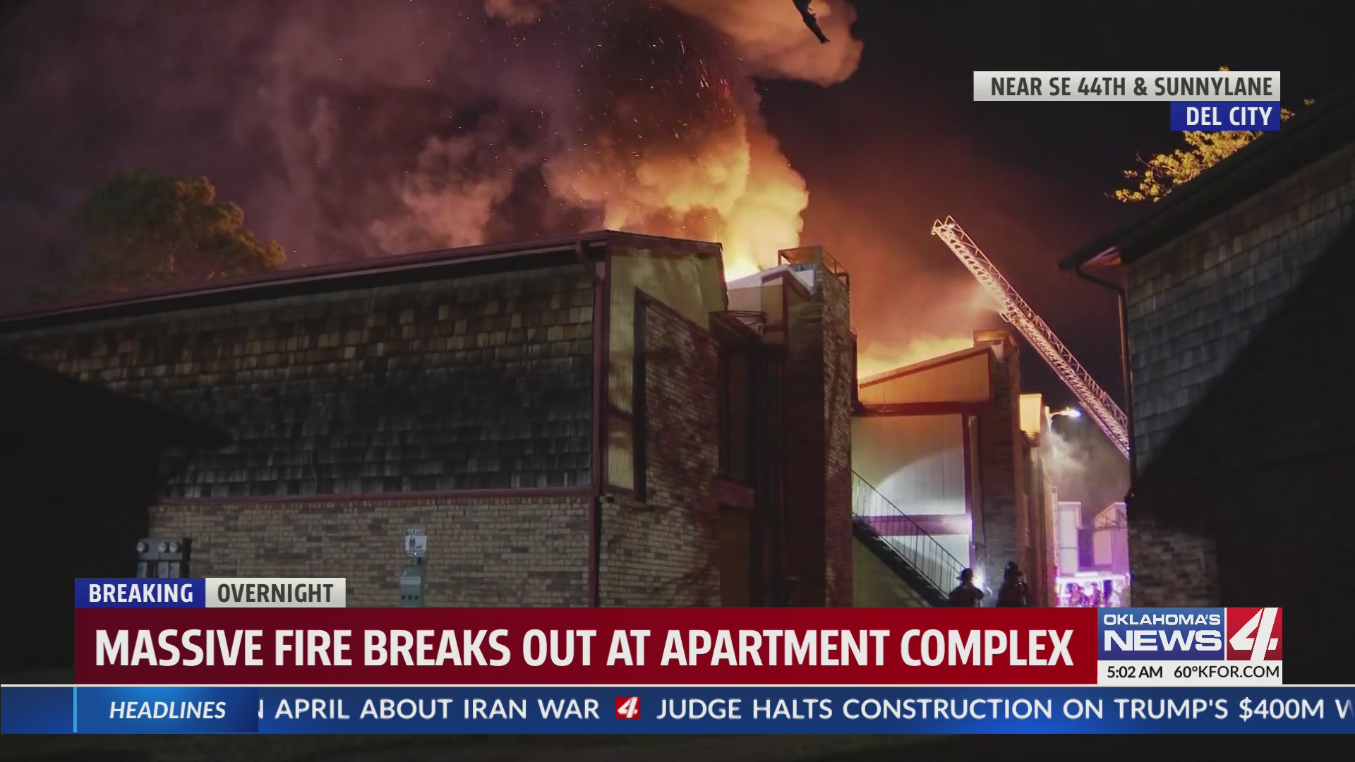 Massive fire breaks out at metro apartment complex – KFOR.com Oklahoma City