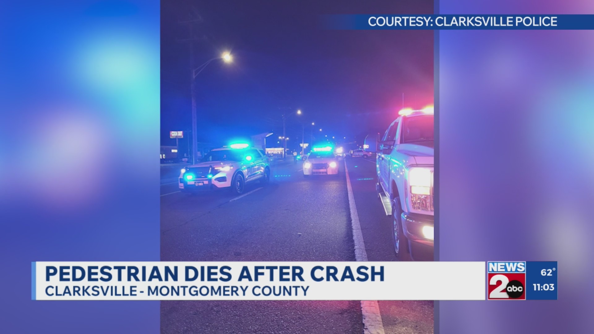 Pedestrian dies after crash in Clarksville – WKRN News 2