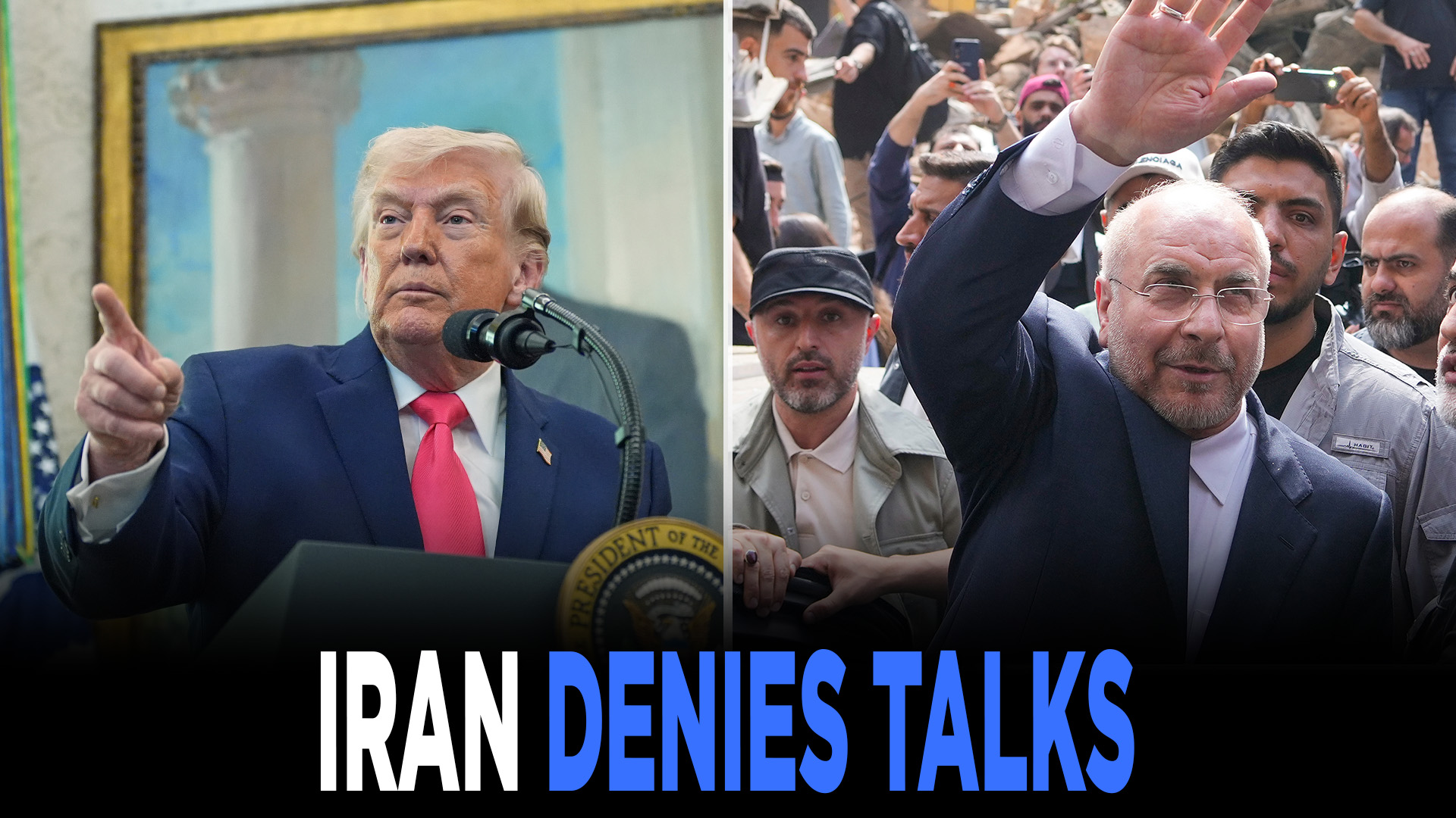 Trump Says Peace Talks with Iran Ongoing; Iran denies negotiations ...