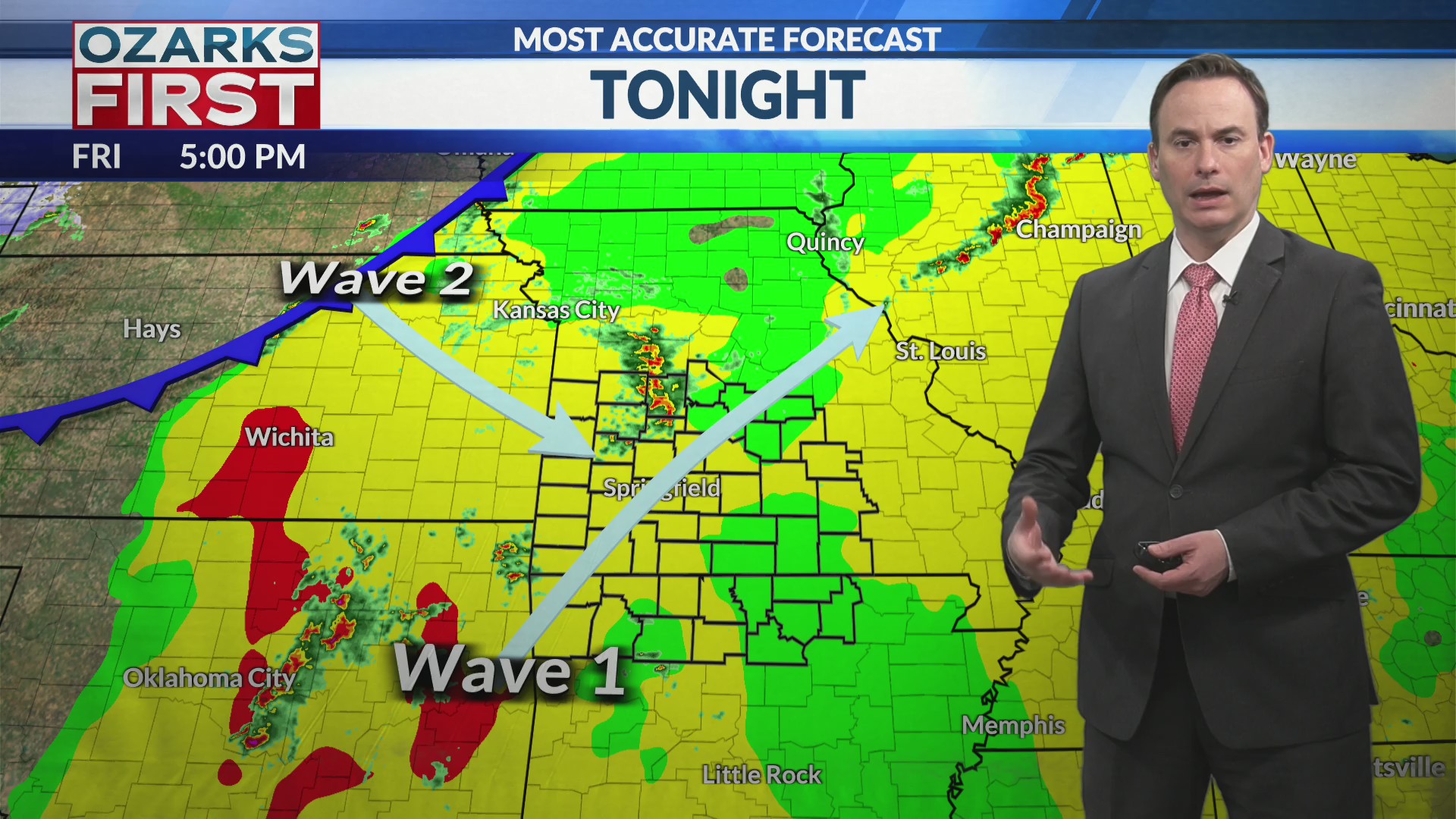 Strong to severe storms moving through tonight, quiet weekend ahead ...