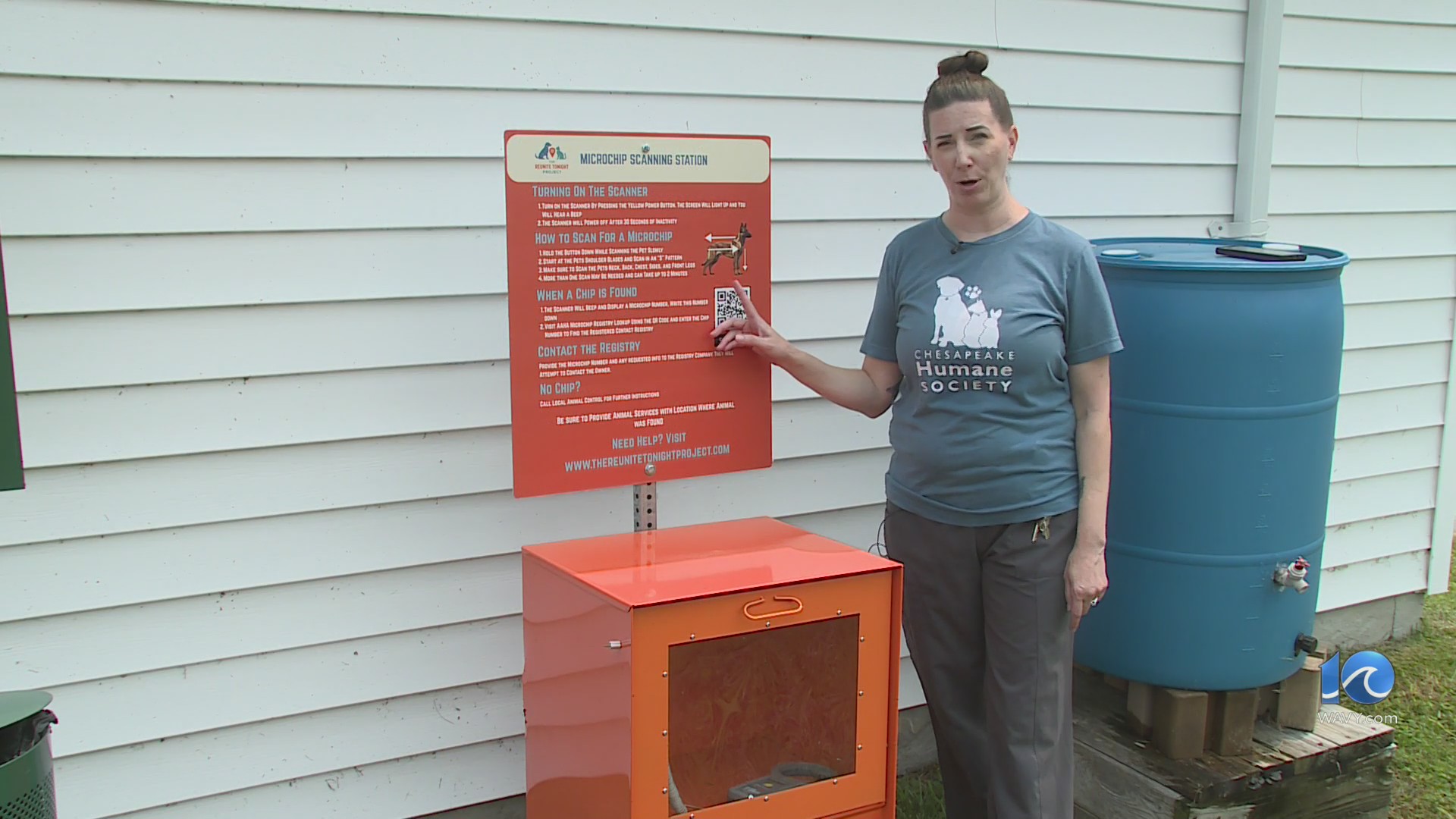 Microchip scanning stations help lost pets get home