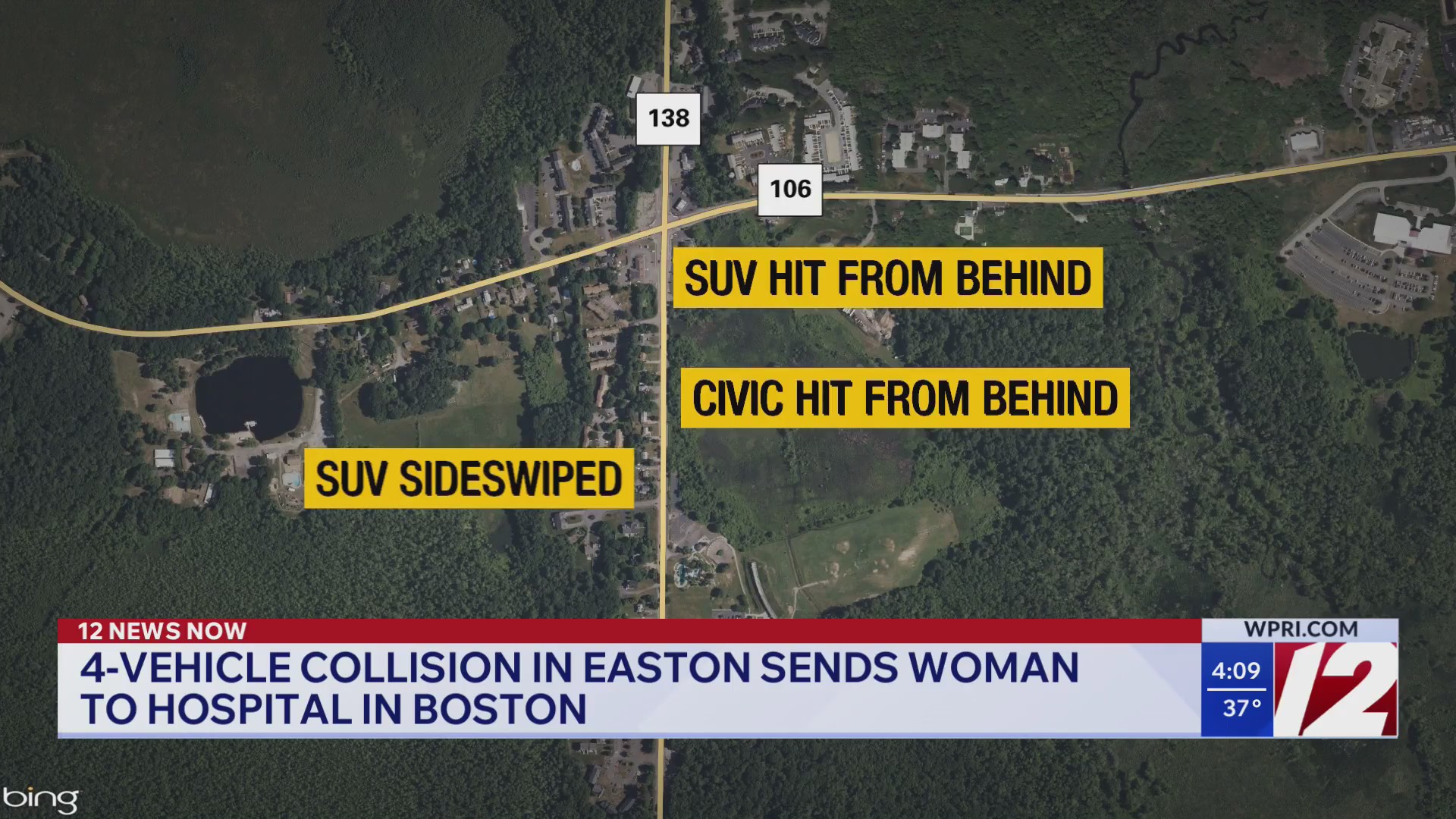 Woman taken to hospital in critical condition after Easton crash – WPRI.com