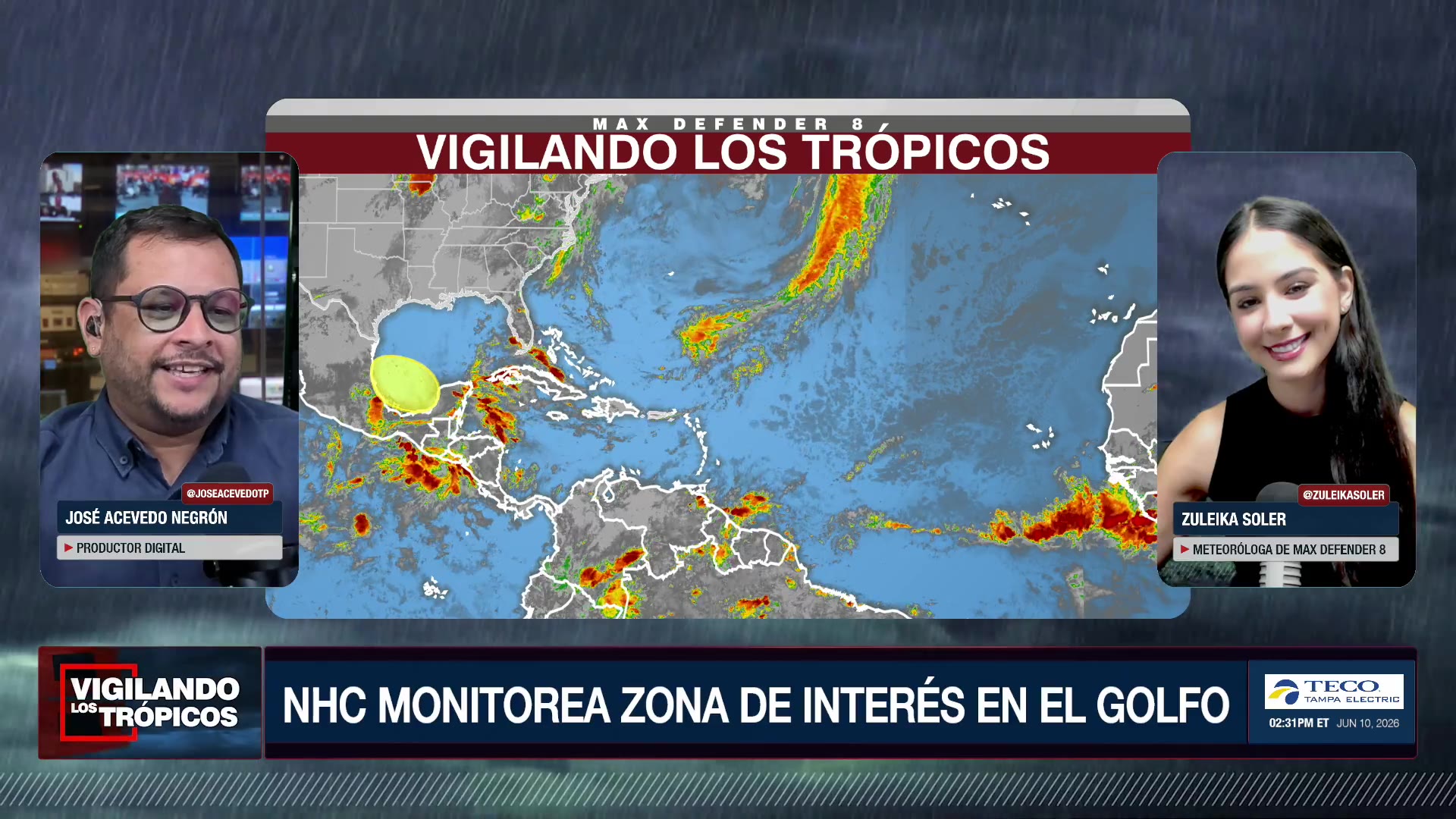 Vigilando Los Trópicos: NHC monitorea zona de interés en el Golfo con 10% de desarrollo ciclónico episode artwork
