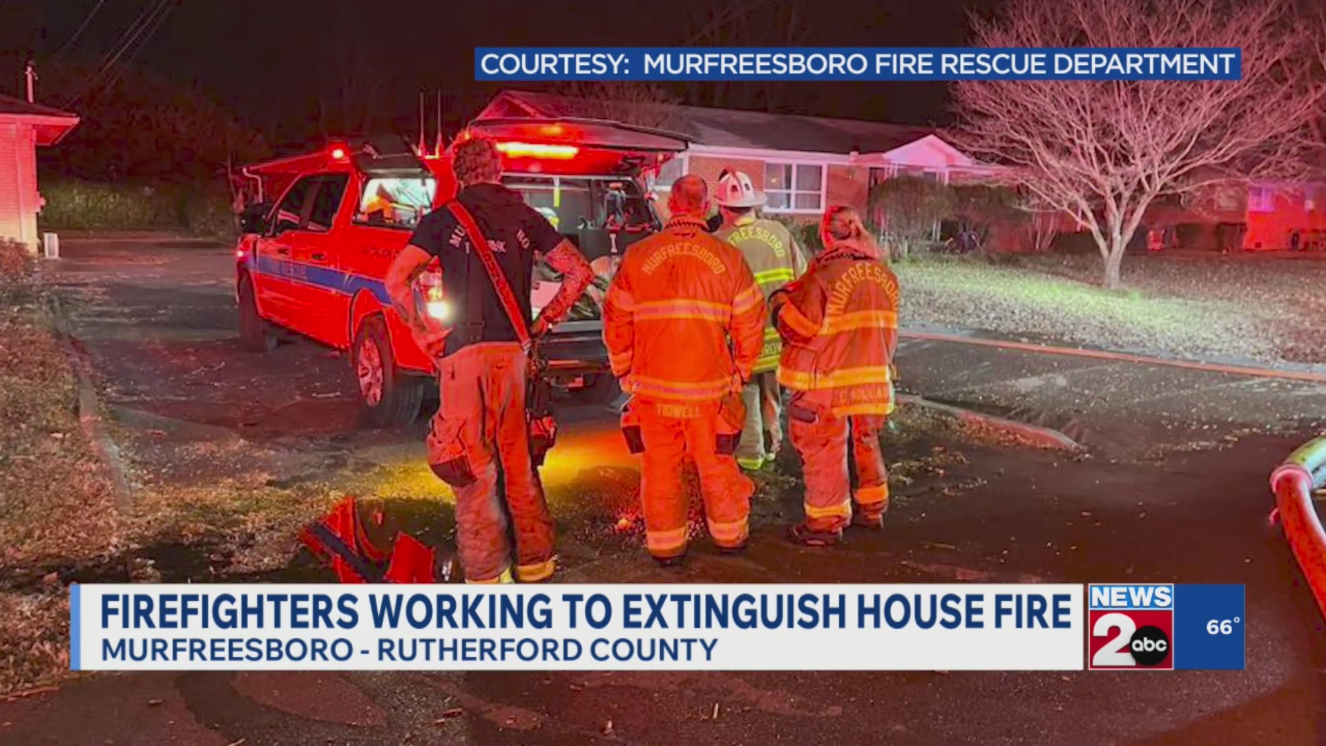 Murfreesboro firefighters working to extinguish house fire – WKRN News 2
