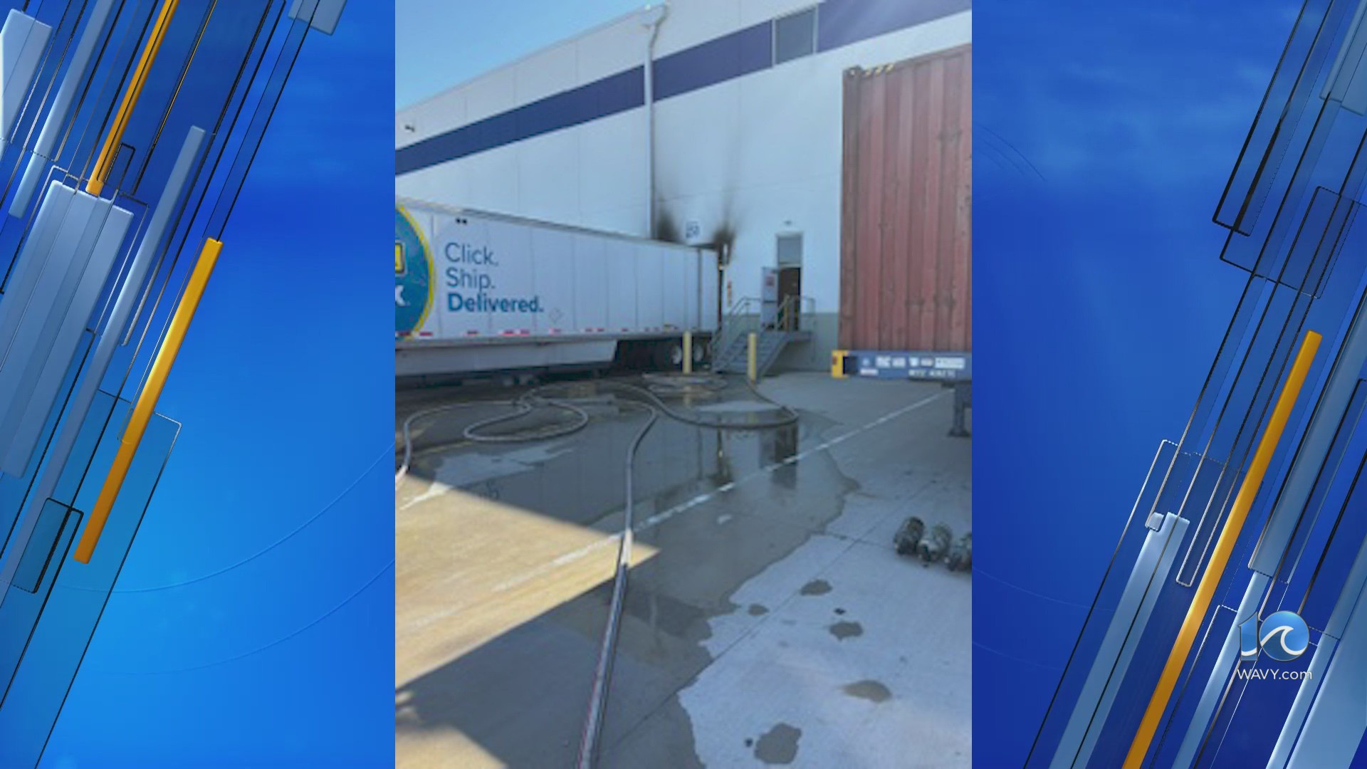 Firefighters contain forklift fire at the Lowe’s Distribution Center ...