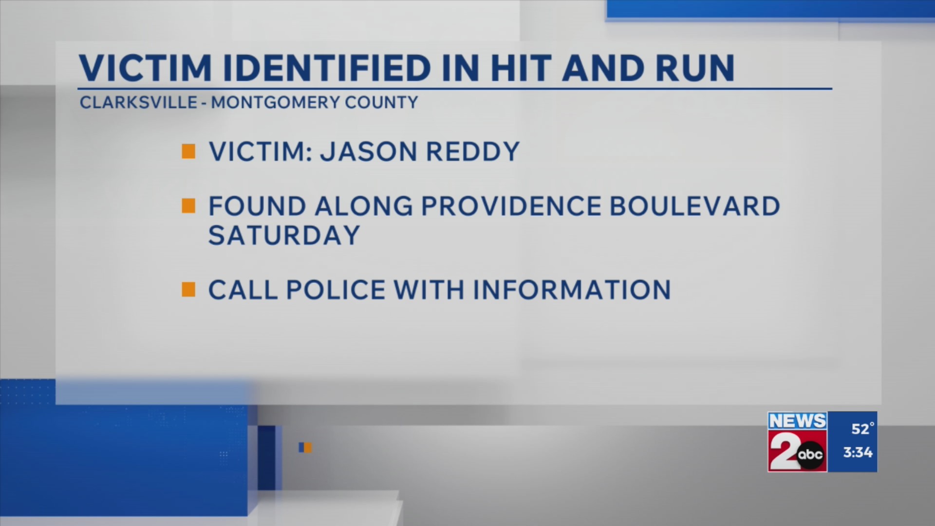 Victim identified in deadly Clarksville hit-and-run – WKRN News 2