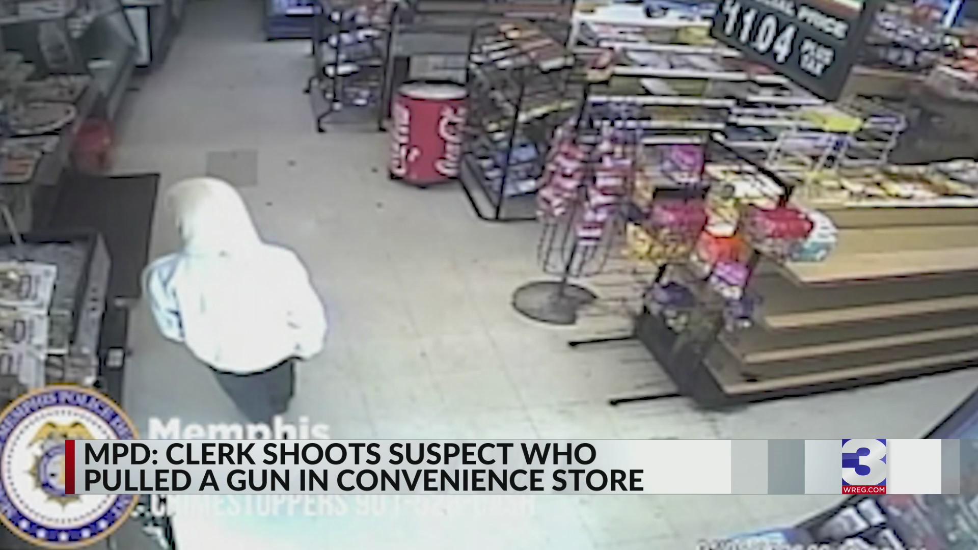 Store clerk shoots suspect after armed robbery attempt: MPD – WREG.com