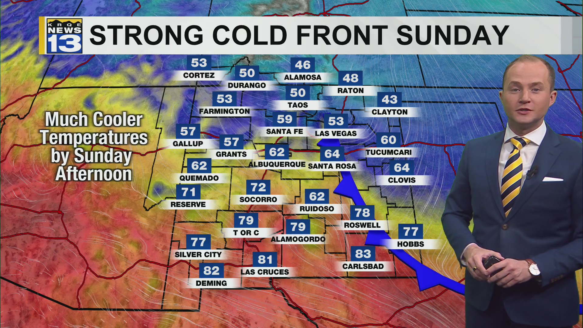 Windy weekend brings high fire danger and temperature swings across New ...