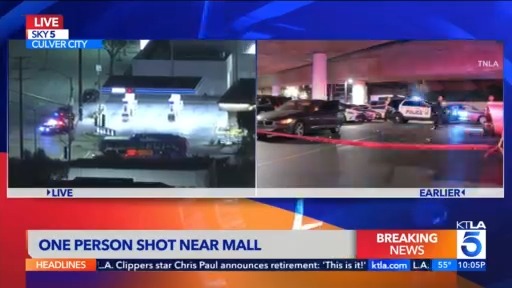 1 person shot outside mall in Culver City – KTLA
