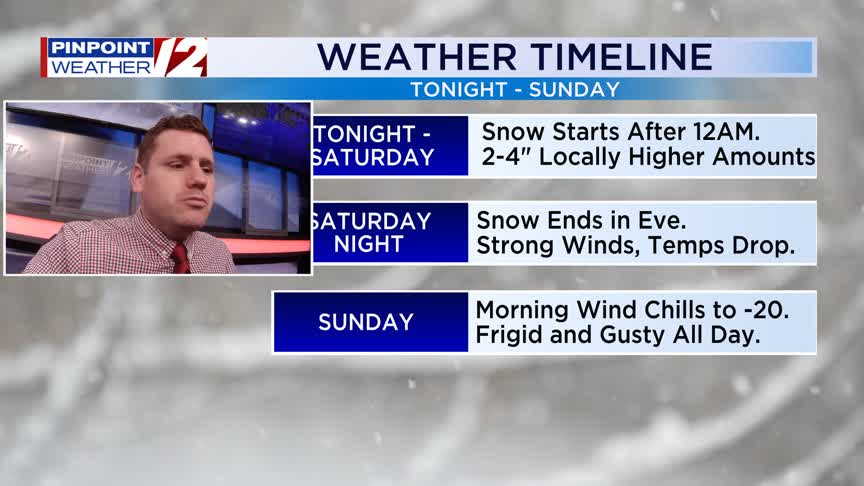 WPRI 12 Weather Alert 2/6/26: Tracking Accumulating Snow; Dangerous ...