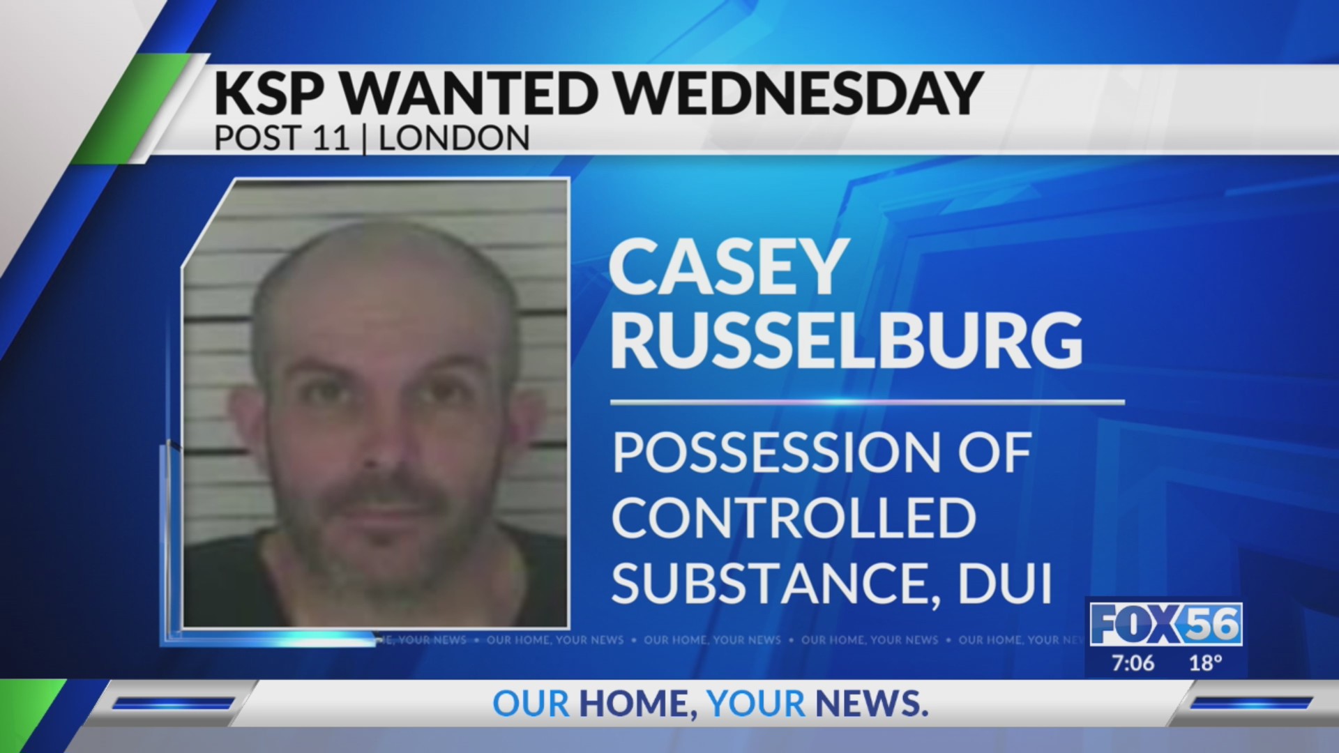 Laurel County man wanted on multiple charges – FOX 56 News