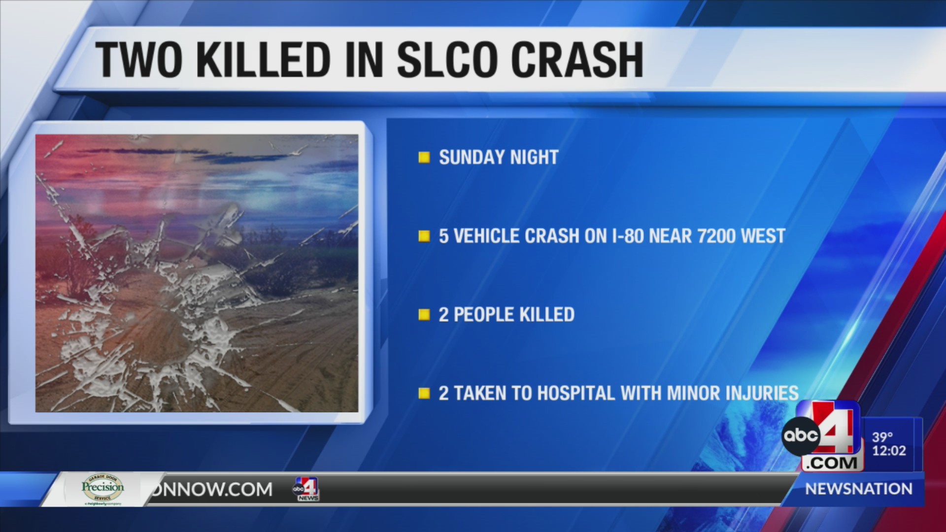 Two killed, two injured in five-vehicle crash on I-80 in Salt Lake ...