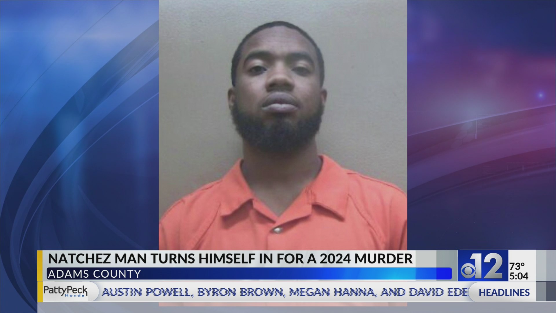 Natchez man in custody for 2024 Adams County homicide – WJTV