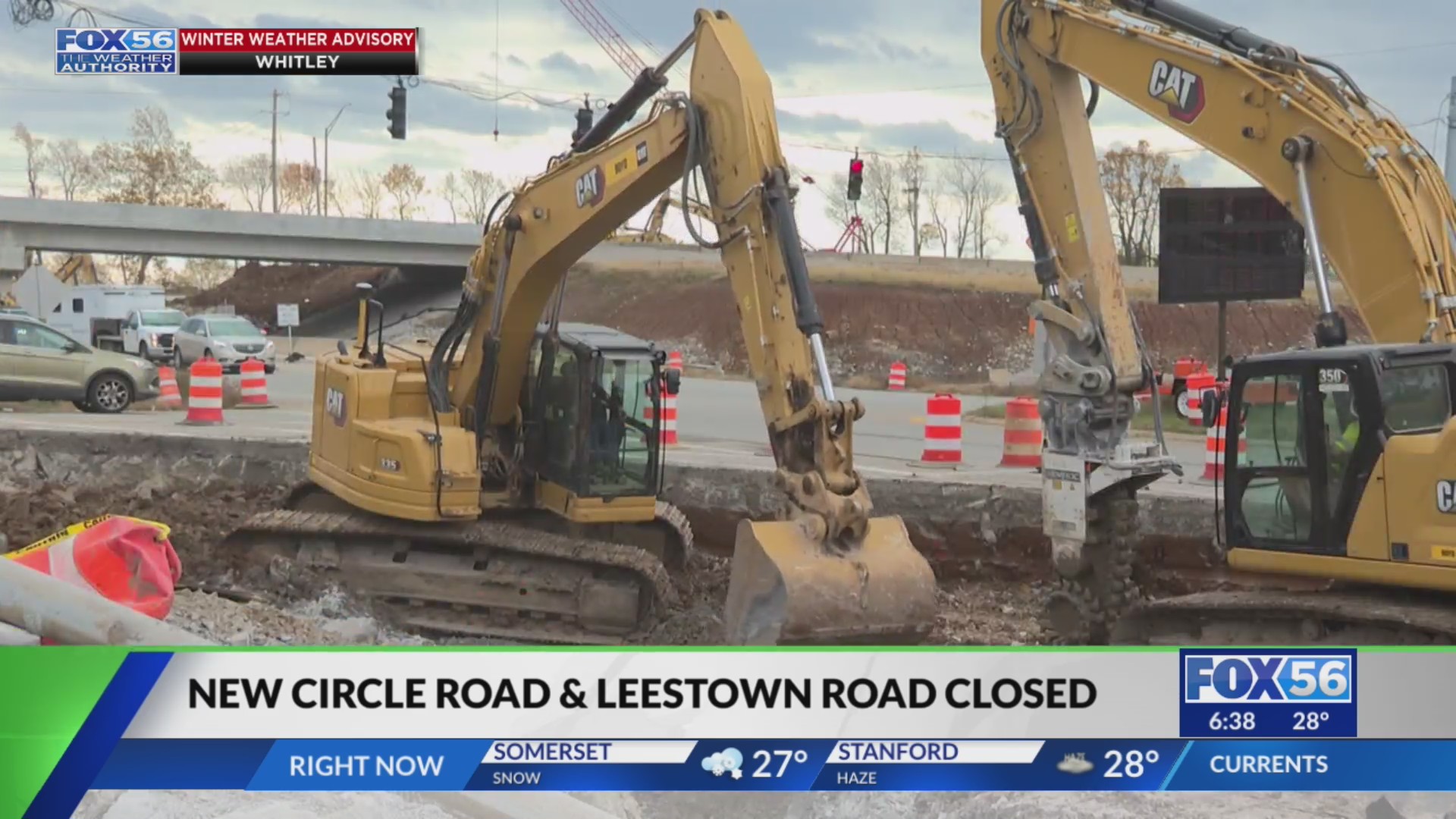 New Circle Road, Leestown Road ramps closed in Lexington – FOX 56 News