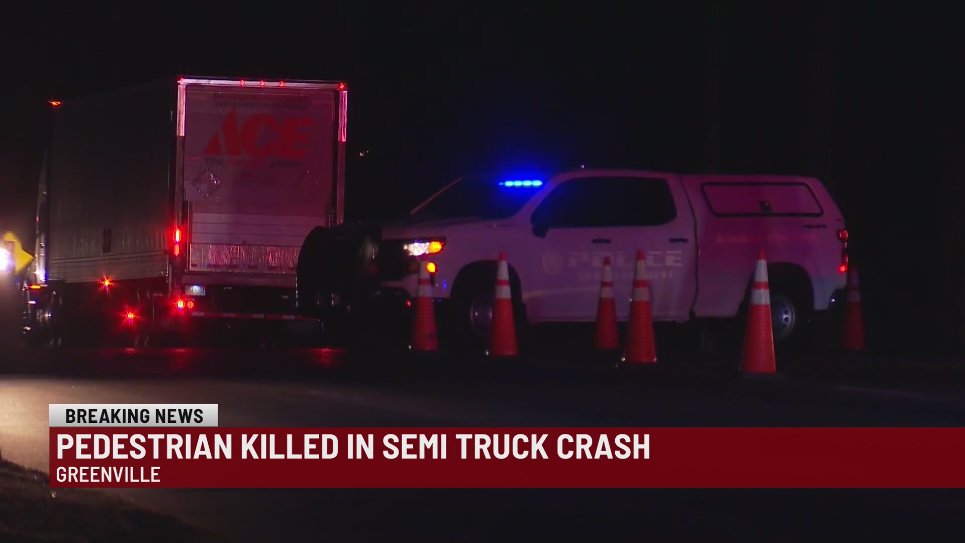 Pedestrian hit, killed by tractor trailer in Greenville Co. – WSPA 7NEWS