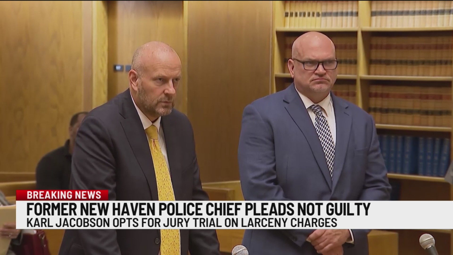 Former New Haven police chief pleads not guilty in embezzlement case ...