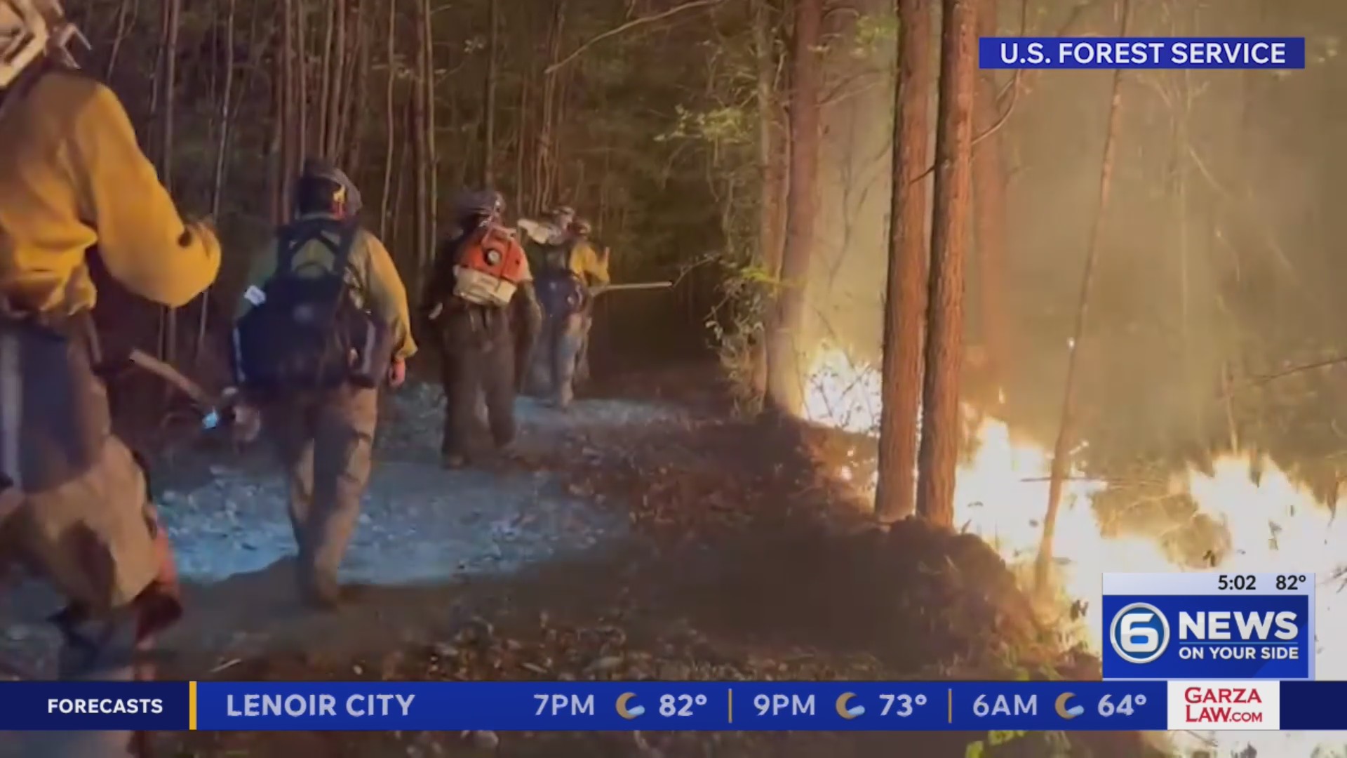 Crews fight 550-acre fire in Daniel Boone National Forest – WATE 6 On ...