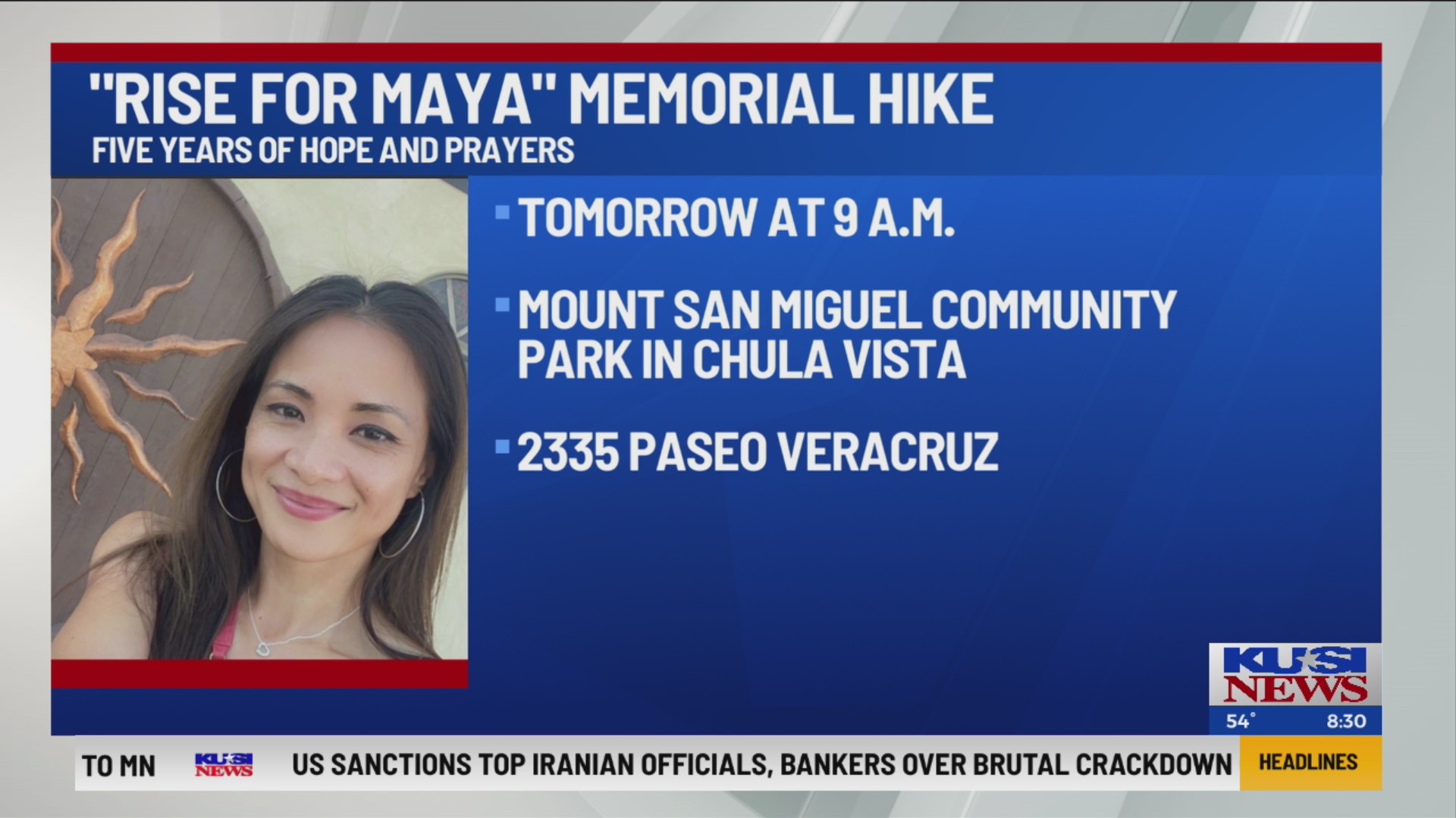 Memorial hike in honor of Maya Millete – FOX 5 San Diego & KUSI News