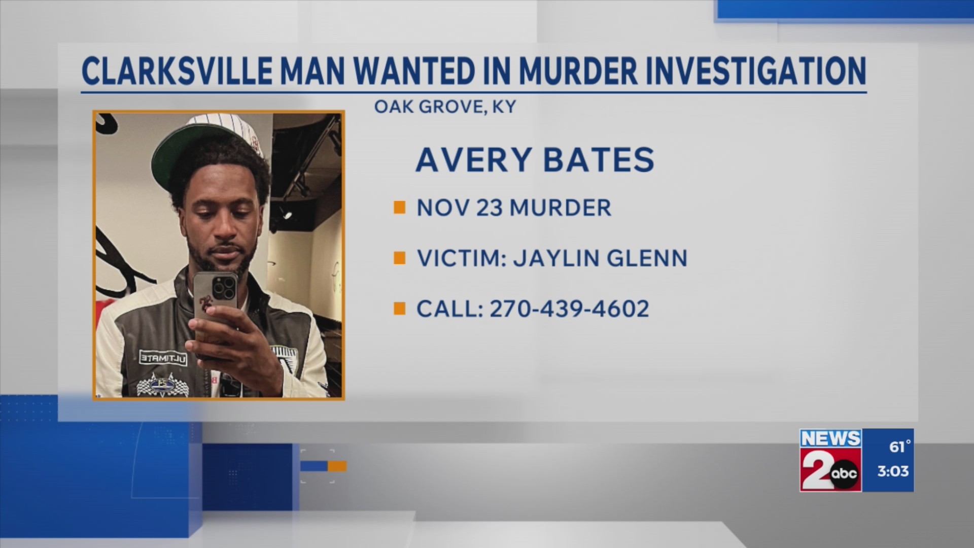 Clarksville man wanted following deadly shooting in Oak Grove – WKRN News 2