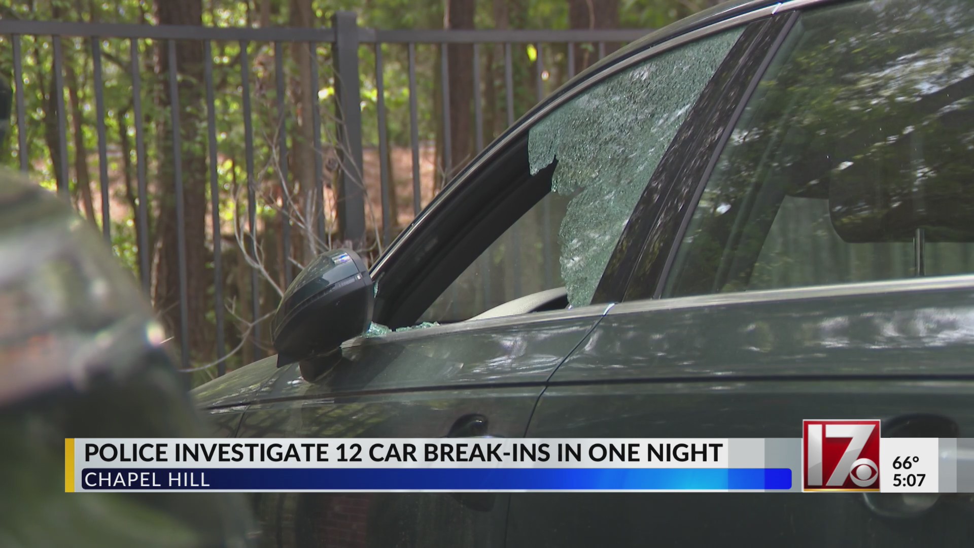 Chapel Hill police investigating 12 car break-ins in one night – CBS17.com