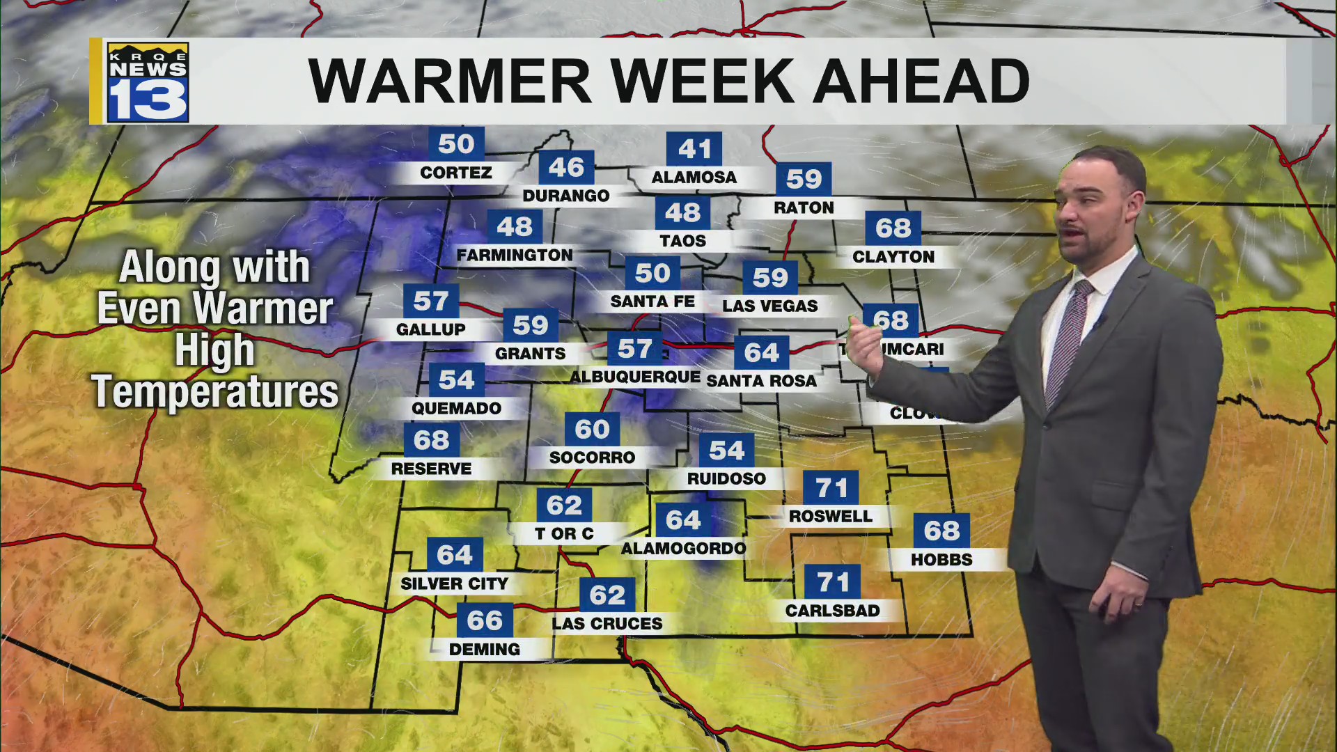 Dry and warmer conditions continue into the workweek – KRQE NEWS 13 ...
