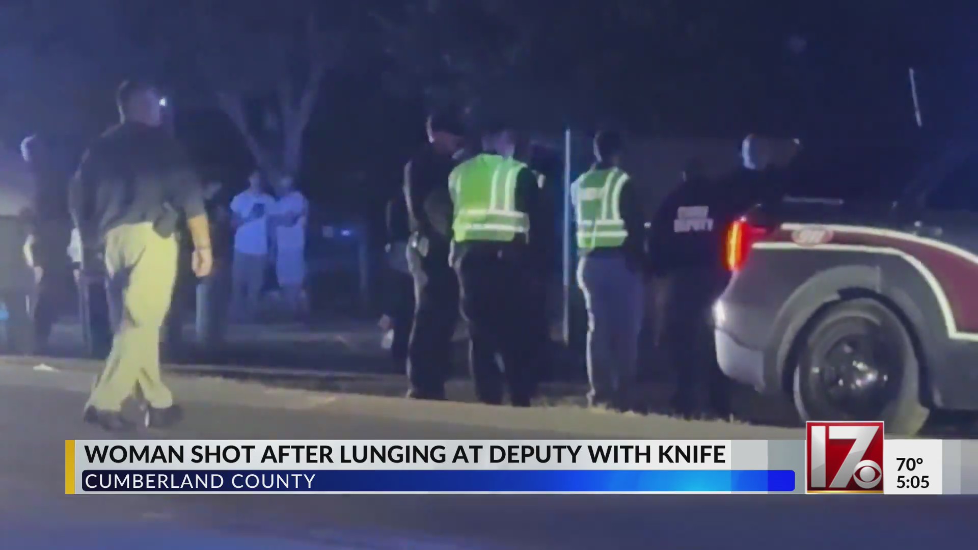 Woman with knife shot after lunging at Cumberland County deputy – CBS17.com