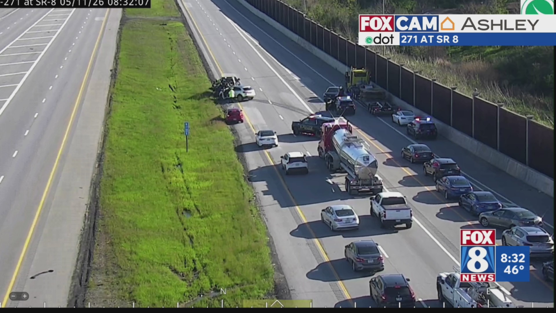I-271 crash beyond SR-8 – Fox 8 Cleveland WJW