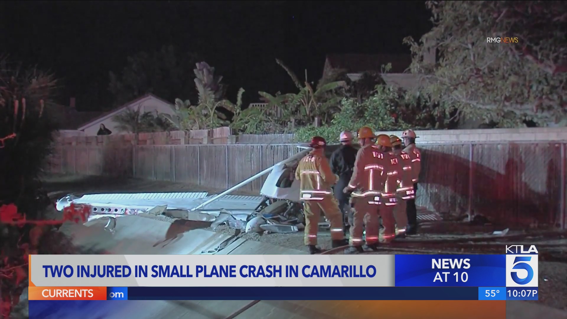 Two injured in small plane crash in Camarillo – KTLA