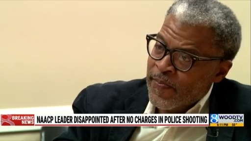 NAACP leader disappointed after no charges in police shooting – WOODTV.com