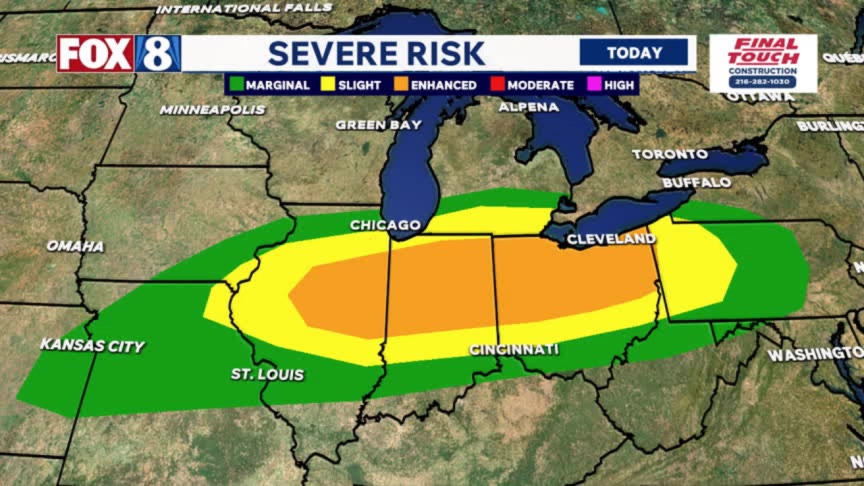 Timing on storms with severe potential – Fox 8 Cleveland WJW