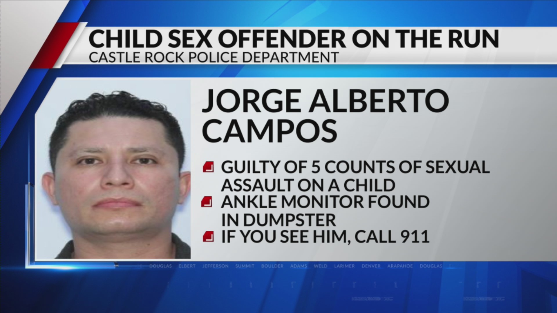 Police actively searching for convicted child sex offender – FOX31 Denver