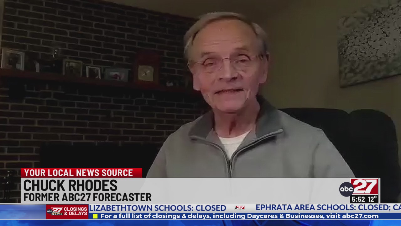 Longtime abc27 forecaster Chuck Rhodes joins Sunday’s storm coverage ...