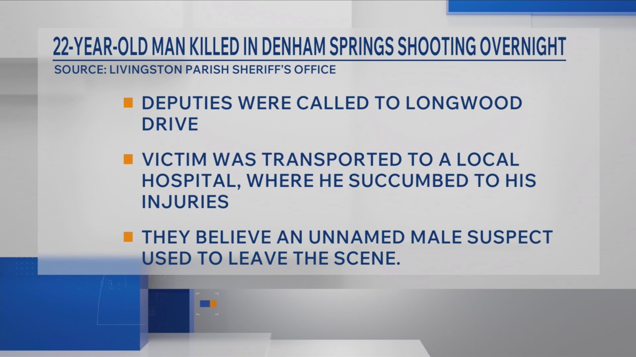 22-year-old man killed in Denham Springs shooting overnight – Louisiana ...