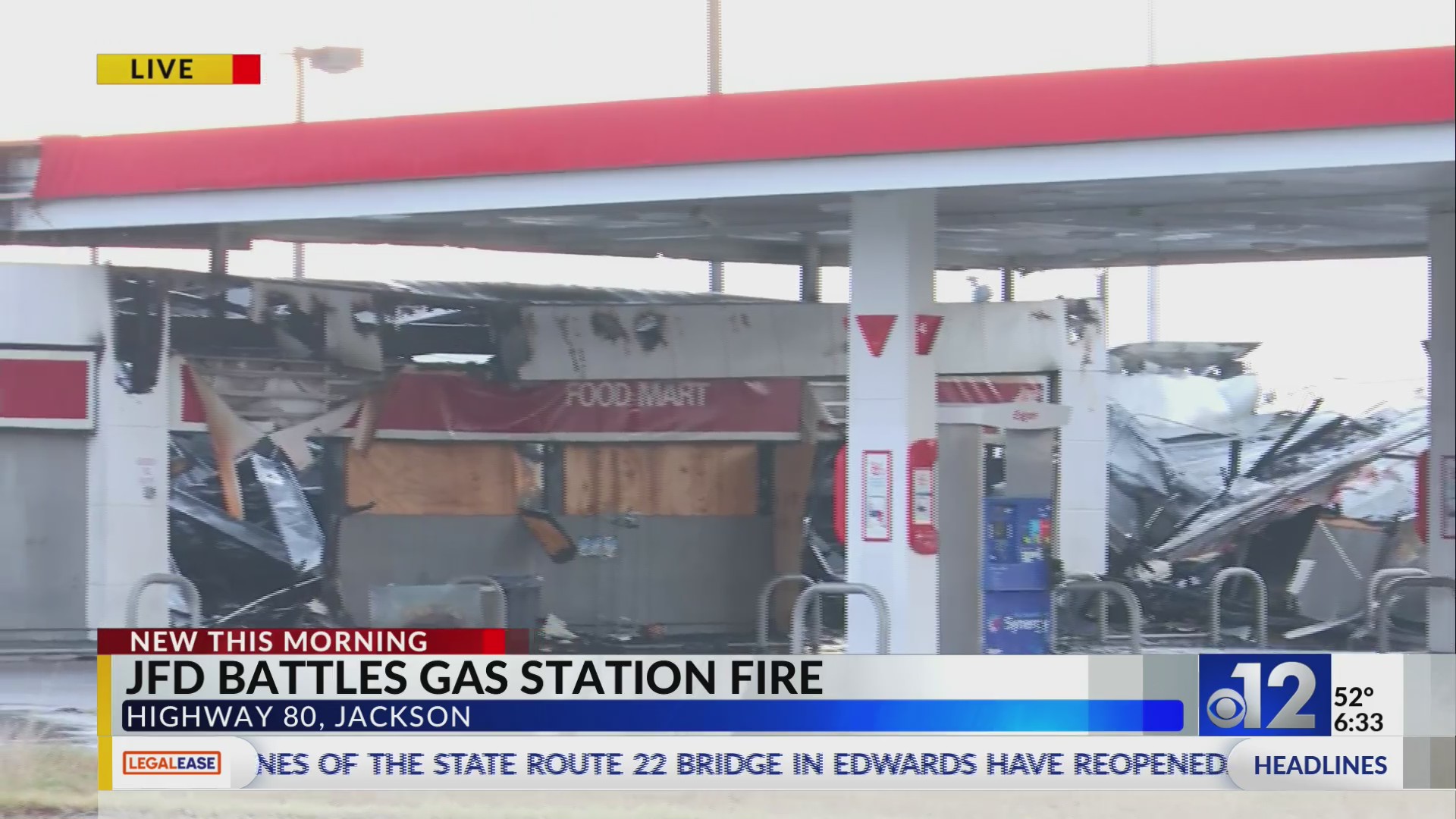 Jackson firefighters respond to fire at Exxon gas station – WJTV
