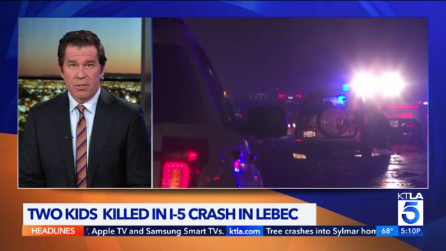 2 children confirmed dead in Christmas Day crash on 5 Freeway – KTLA