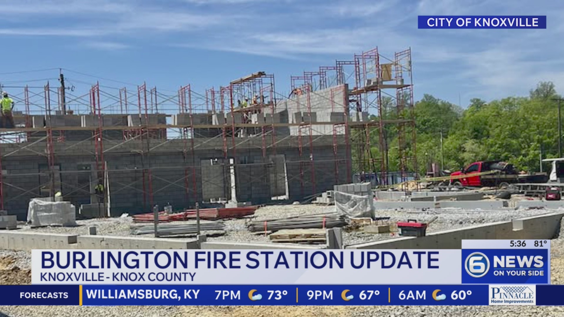 Update on Burlington Fire Station construction – WATE 6 On Your Side