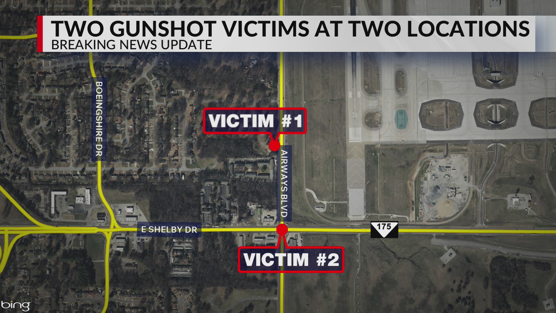 Two shooting victims found at separate scenes near airport: MPD – WREG.com