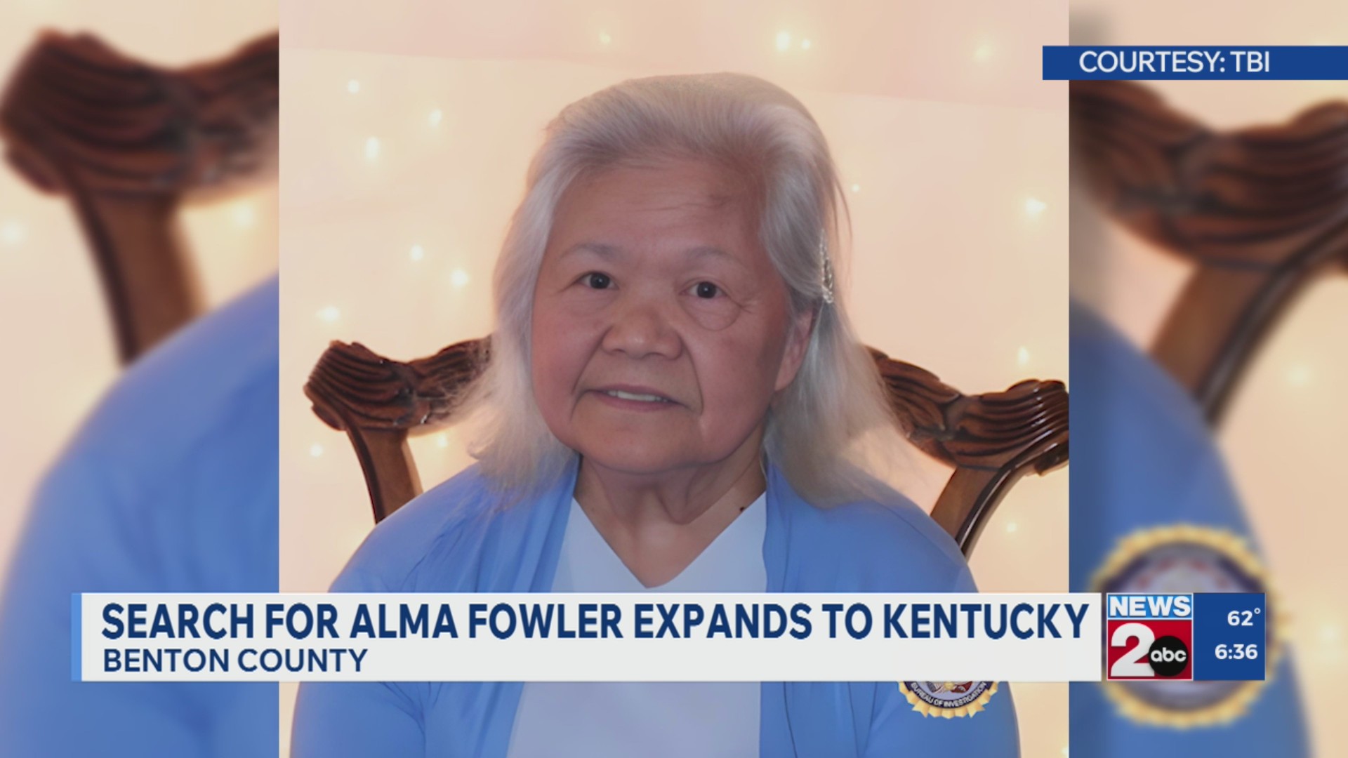 Search for Alma Fowler expands to Kentucky: TBI – WKRN News 2