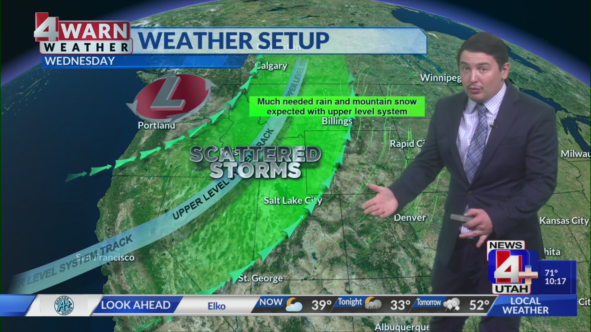 Rain showers and gusty winds with cooler temperatures for today – ABC4 Utah