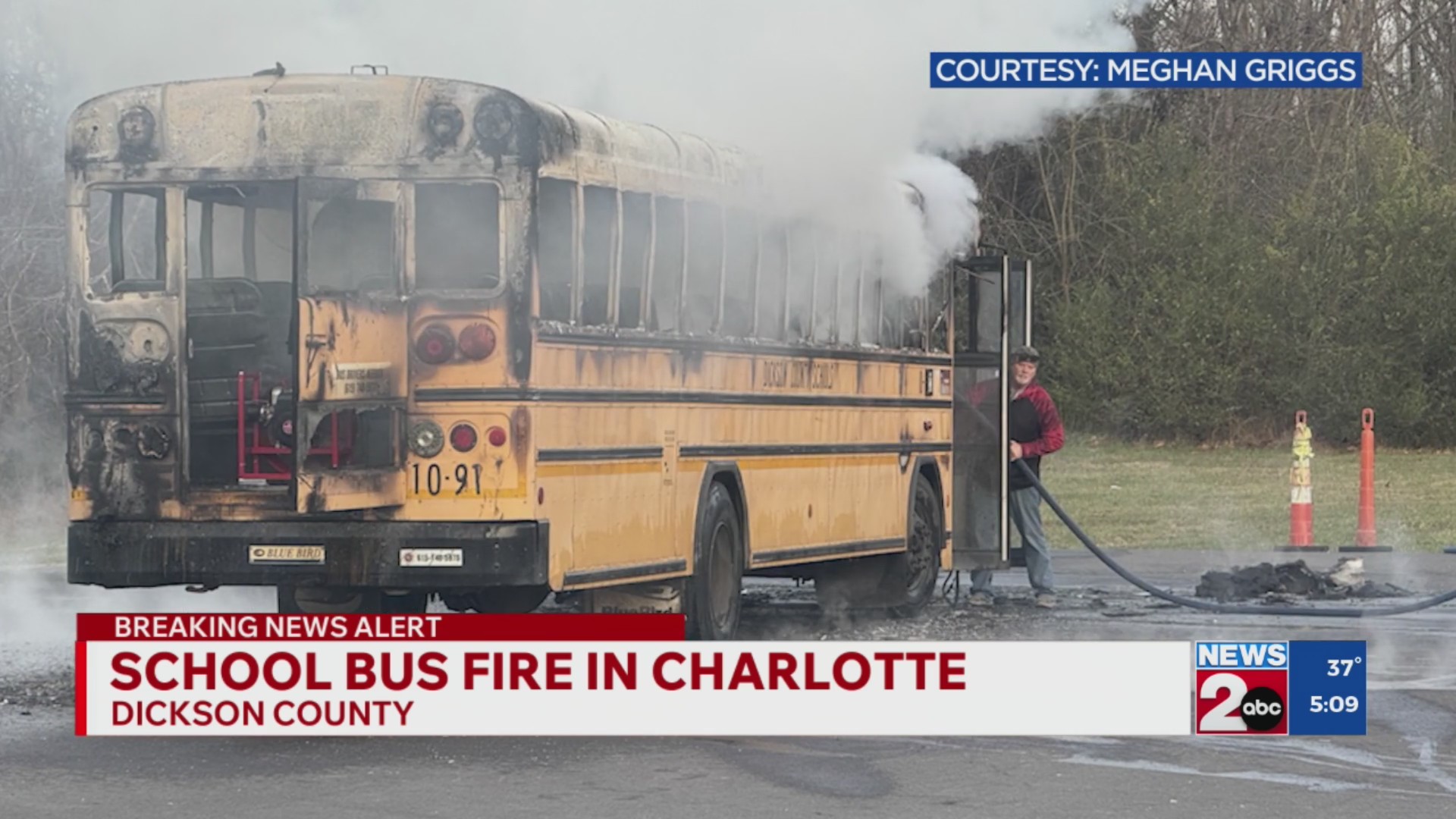 Students evacuated after school bus catches fire in Dickson County ...