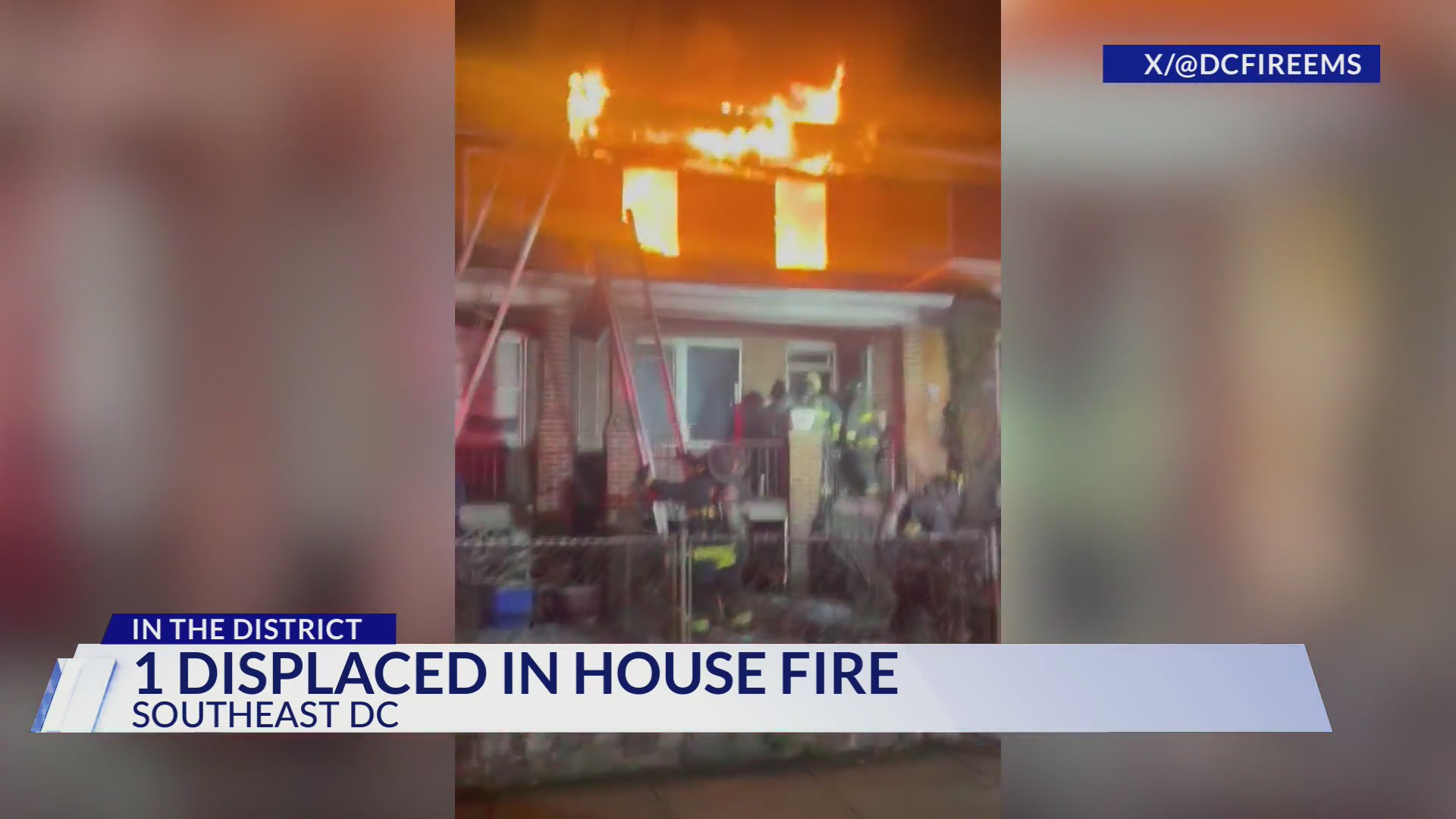 1 displaced after neighboring row house catches fire in Southeast DC ...