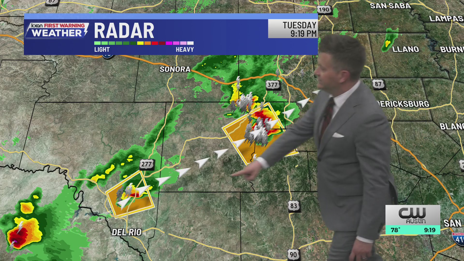 Storms heading for the Hill Country overnight | KXAN Forecast (April 14 ...