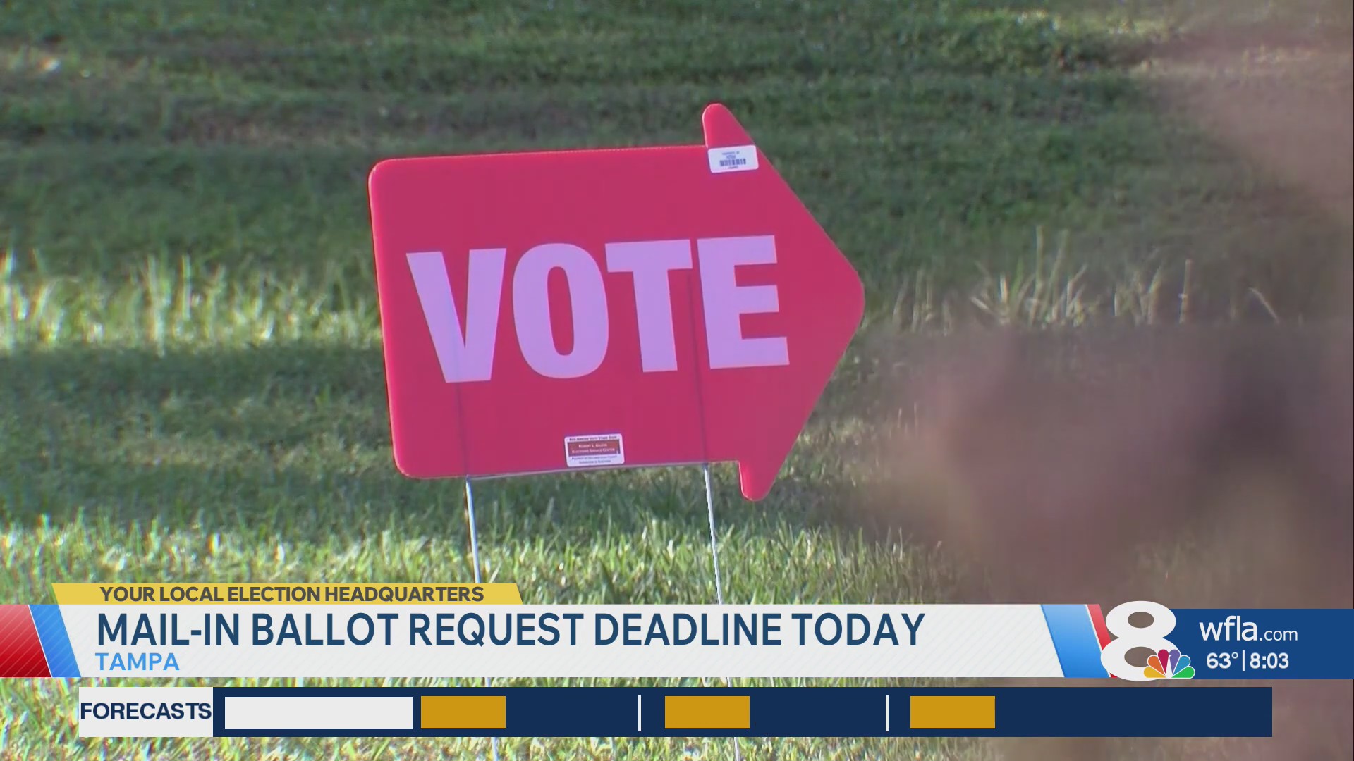 Thursday, October 22 is the last day to request a mail-in ballot – WFLA