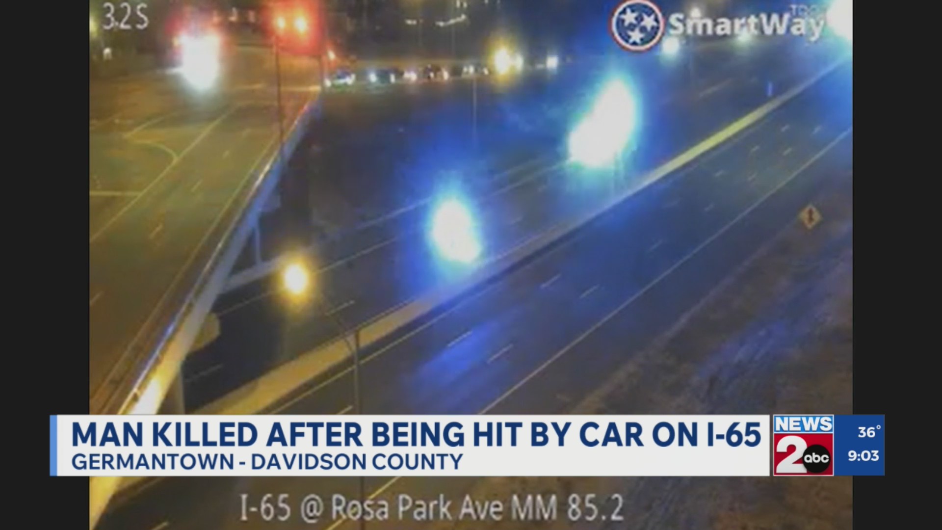 Man hit, killed by car on I-65 – WKRN News 2