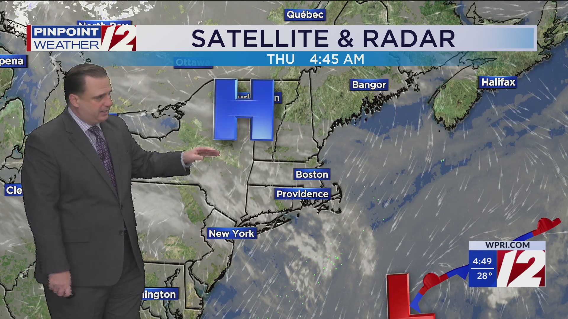 WPRI 12 Weather Forecast for 11/20/25: Partly sunny and dry today ...