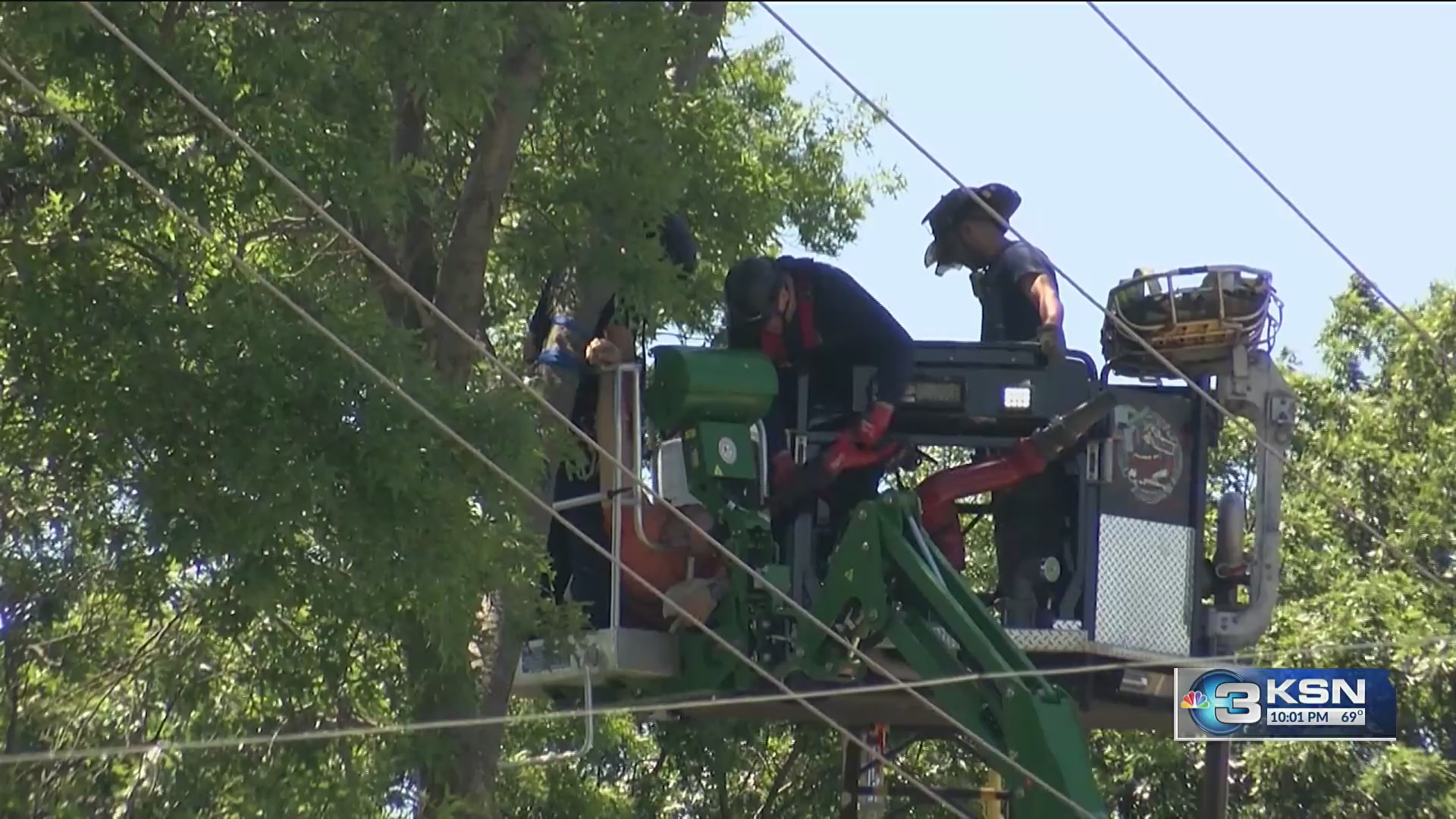 Tree trimmer dies after getting shocked by power line in west Wichita ...