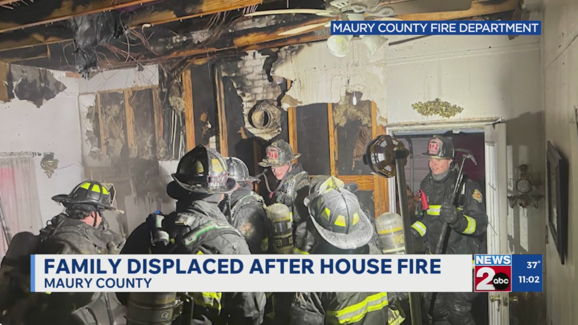 Family displaced following Maury County house fire – WKRN News 2