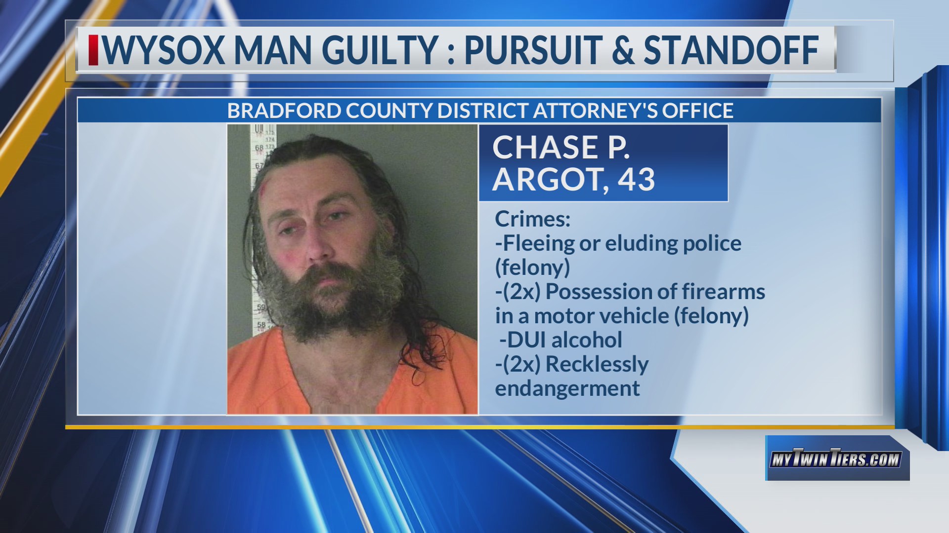 Wysox man found guilty in cross-state police pursuit, standoff – WETM ...