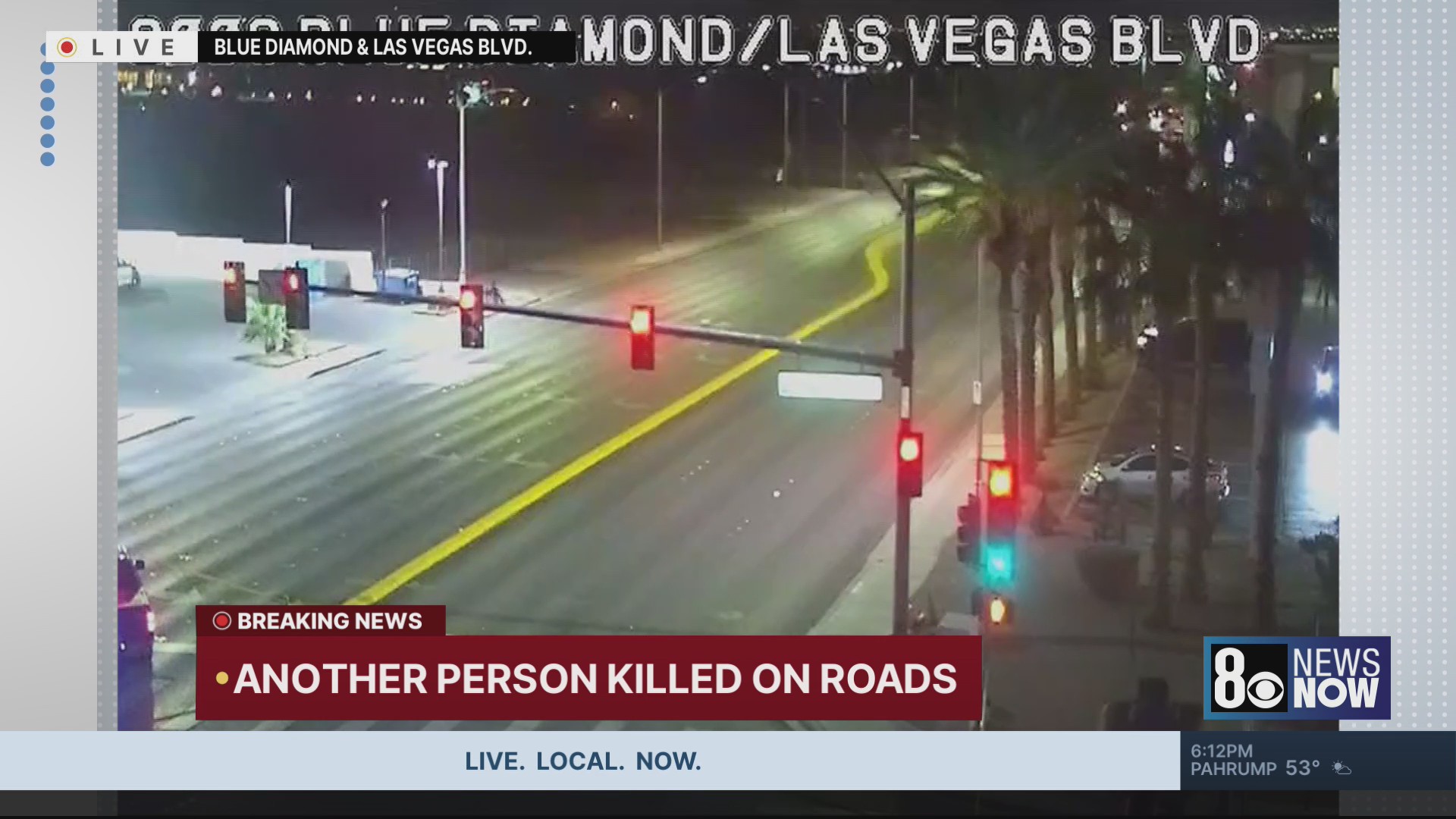 1 dead in south Las Vegas valley crash; intersection closed – KLAS